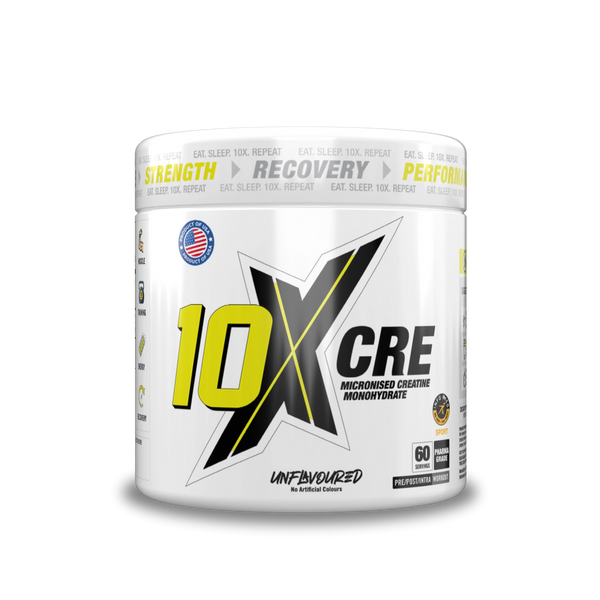 10X Creatine Monohydrate Powder 300g | 5g Per Serving | 60 Servings | Unflavoured | Vegan