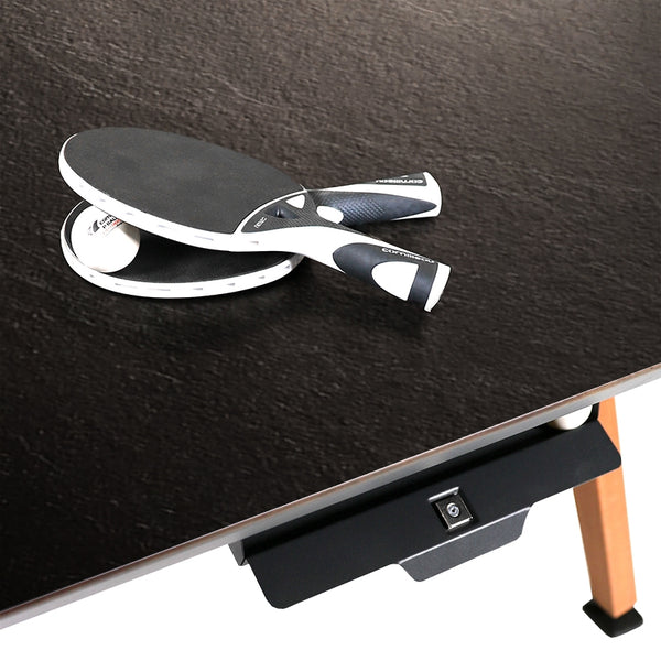 Cornilleau Origin Outdoor Convertible Ping Pong Table | Black Stone Panel