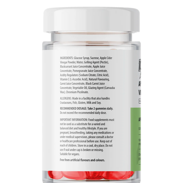 Supplement jar with label on a white background
