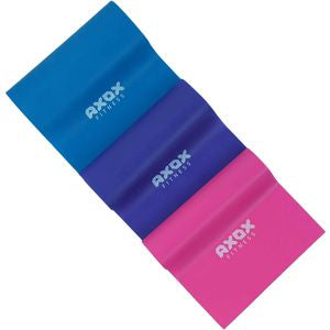 Axox Fitness Power Band Set | 3 Levels | Latex | 120x15cm | Resistance Training