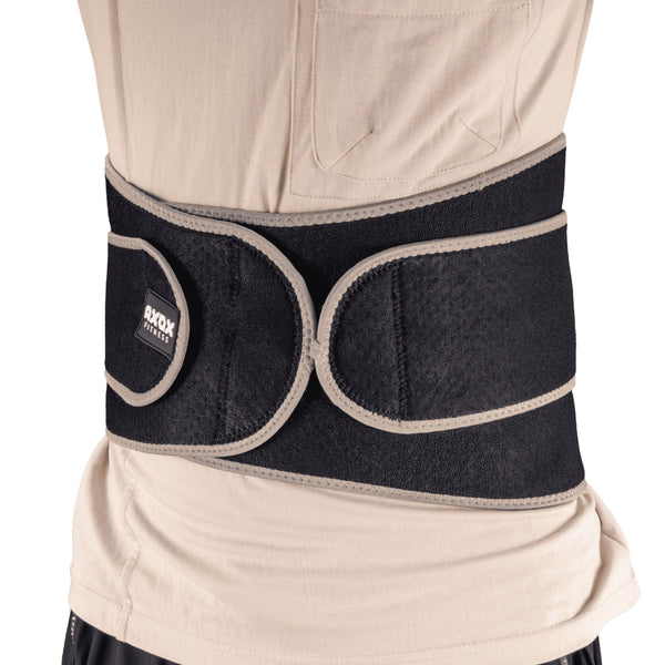 Axox Fitness Adjustable Back Support Belt with Terry Cloth