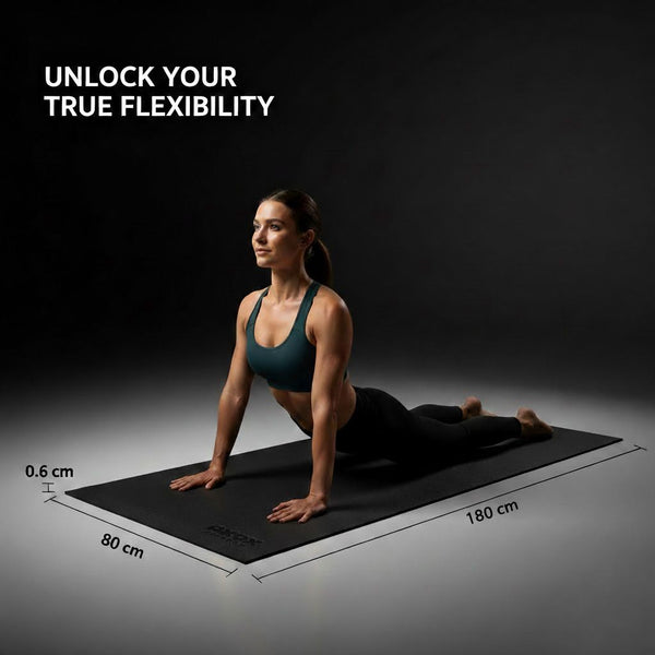 Axox Fitness Non-Slip Fitness Equipment Floor Mat | Black | Small
