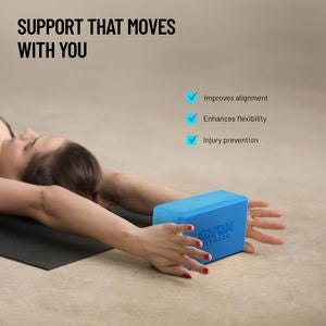 Axox Fitness Yoga Brick – High-Density EVA Foam Block for Yoga & Pilates