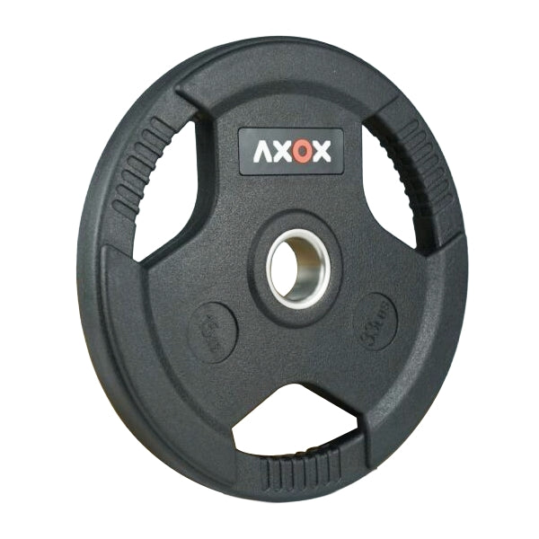 3-Grip Rubber Weight Plate with PVC Label - 15kg