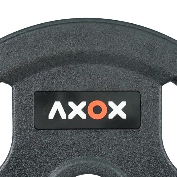 3-Grip Rubber Weight Plate with PVC Label - 15kg