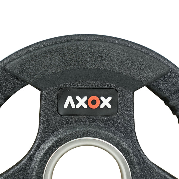 3-Grip Rubber Weight Plate with PVC Label - 2.5kg