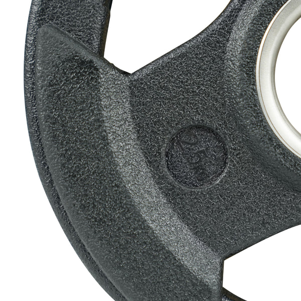 3-Grip Rubber Weight Plate with PVC Label - 2.5kg