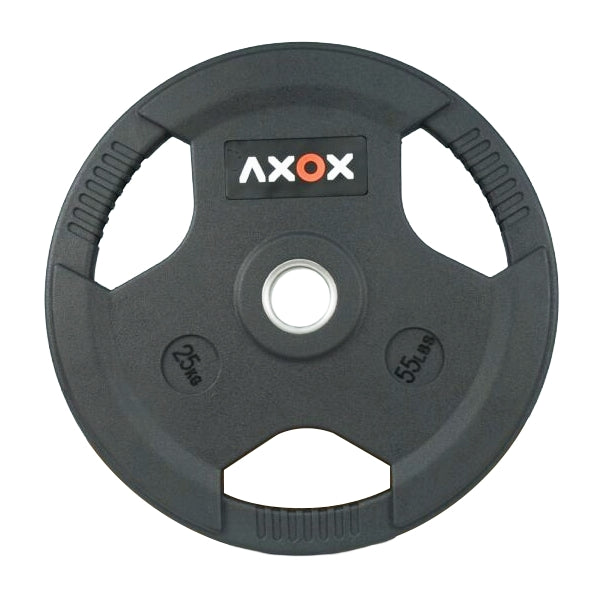 3-Grip Rubber Weight Plate 25Kg With Pvc Label
