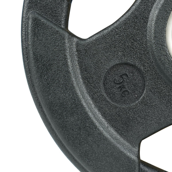 3-Grip Rubber Weight Plate with PVC Label - 5kg