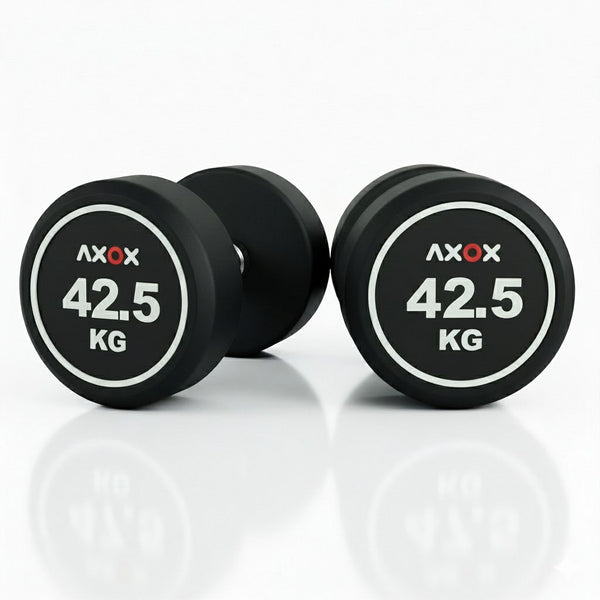 Round Rubber Dumbbell - Pair 42.5kg