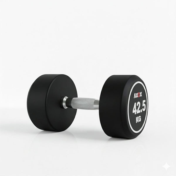 Round Rubber Dumbbell - Pair 42.5kg