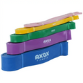 Axox Fitness Resistance Loop Band Set | 5 Levels | Latex | Door Anchor & Foam Grips