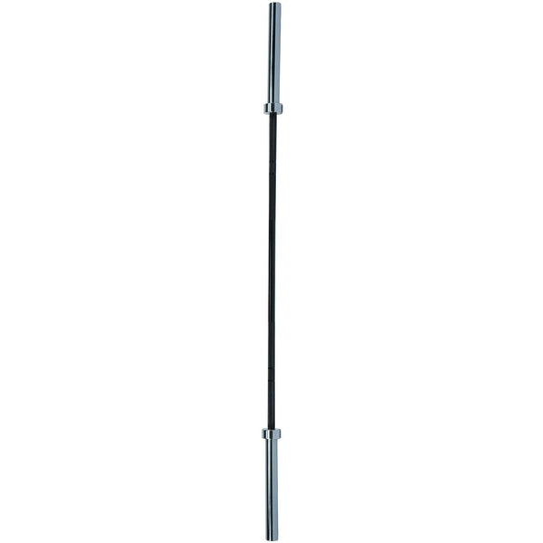 Axox Fitness Olympic Bar | Black Grip With Silver Sleeves | 220cm