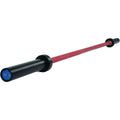 Axox Fitness Olympic Bar – Red Grip With Black Sleeve | 183cm