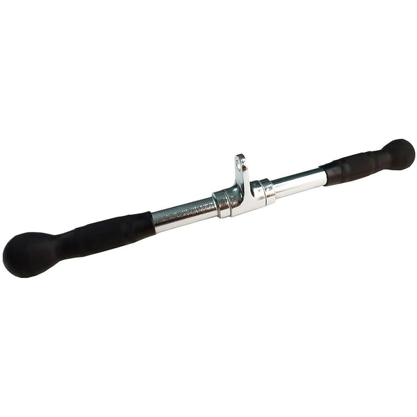 Revolving Solid Straight Bar with TPR Grips | Cable Attachment | Axox Fitness
