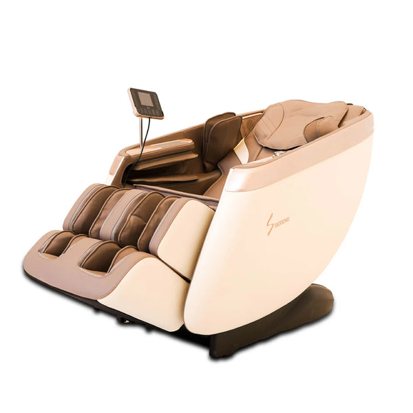 Sereno NOVA 3D Massage Chair – Full-Body SL Track Massage | AI Voice Control | 18 Auto Programs | Zero Gravity | Heat Therapy | Bluetooth | Beige