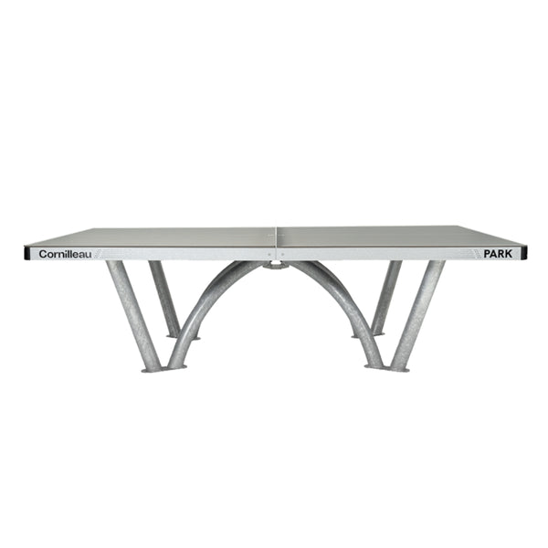 Cornilleau Park Outdoor Table Tennis Table - All-Weather, Foldable, Professional Play - Grey