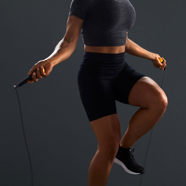 TRX Speed Jump Rope | Adjustable 10ft Cable | 4 Ball Bearings | Lightweight | Foam Handles
