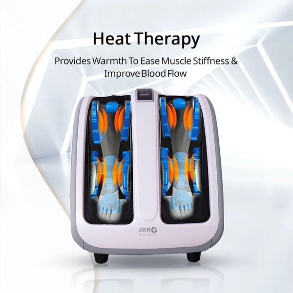 Xenso Foot & Calf Massager | Air Compression, Rolling Massage, Heat Therapy & 3 Modes – Home Wellness Device