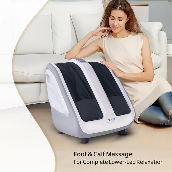 Xenso Foot & Calf Massager | Air Compression, Rolling Massage, Heat Therapy & 3 Modes – Home Wellness Device