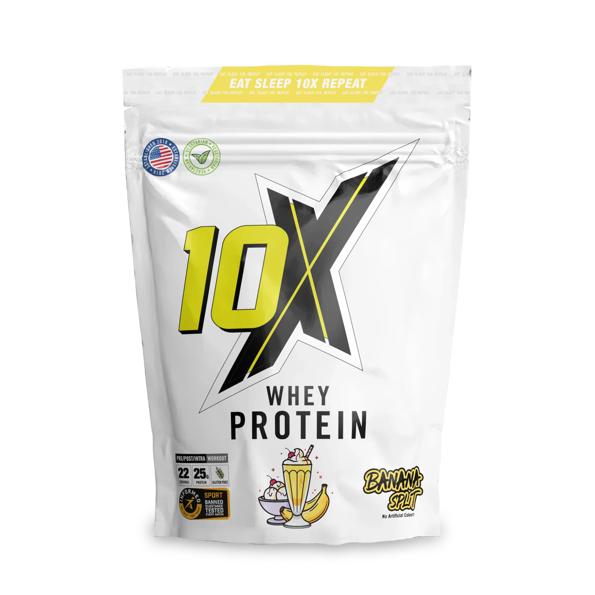 10X Whey Protein - 25g Protein, Low Calorie, Vegetarian, 22 Servings