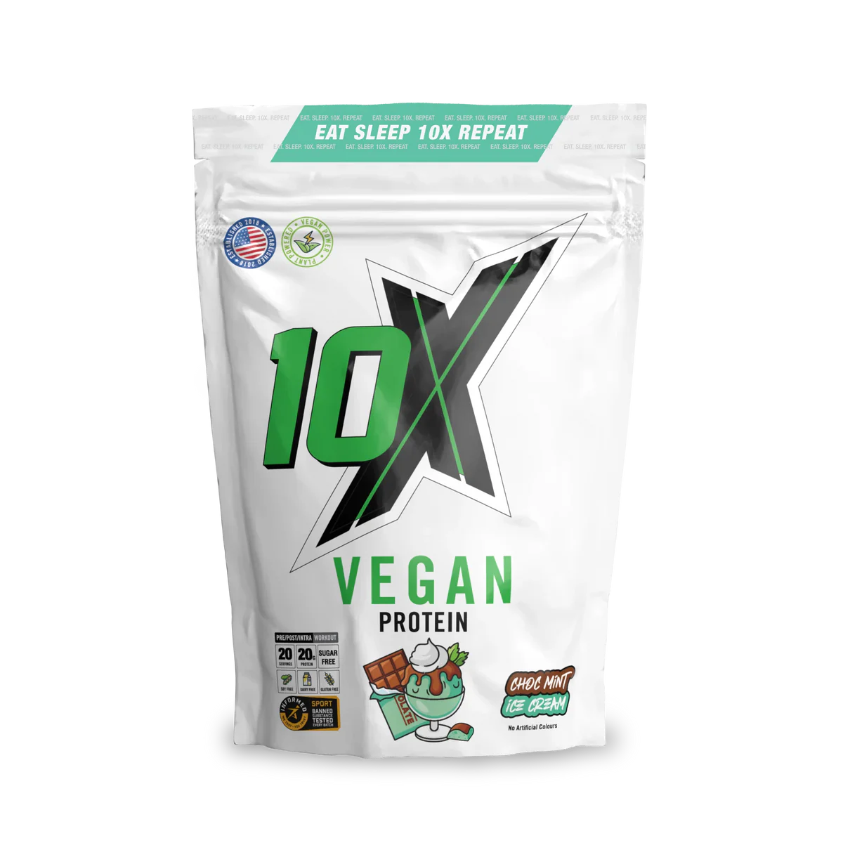 10X Vegan Protein Chocolate 20 servings