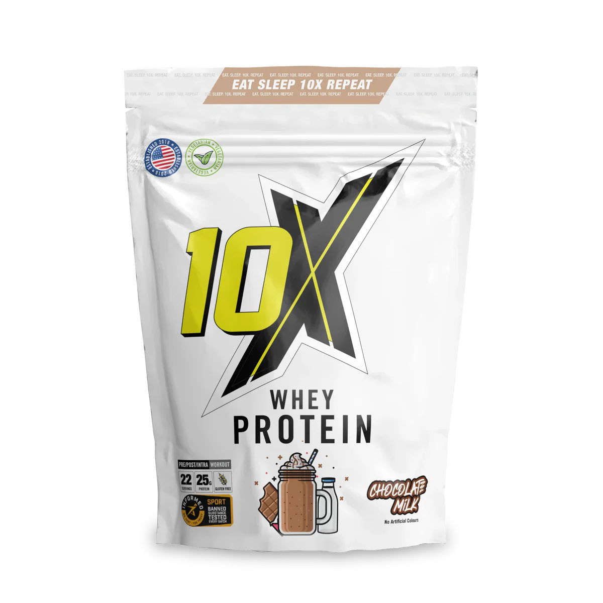 10X Whey Protein - 25g Protein, Low Calorie, Vegetarian, 22 Servings