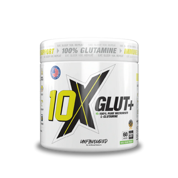 10X Athletic L-Glutamine Powder 300g | 5g Per Serving | 60 Servings | Unflavored | Vegan
