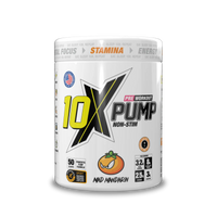 10X Athletic PUMP Caffeine-Free Pre Workout Powder 600g | Non-Stim Formula | 50 Servings | 12g Per Serving | Sugar Free