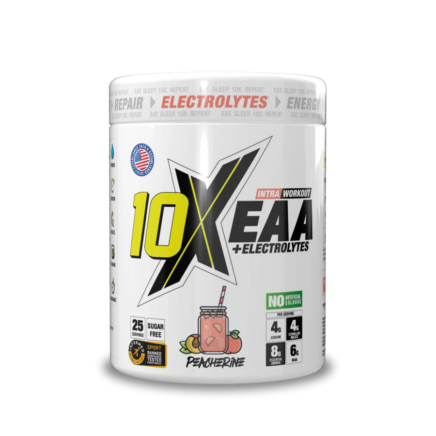 10X EAA with Electrolytes | 9 Essential Amino Acids + B Vitamins | 750mg Electrolytes | 450 gms