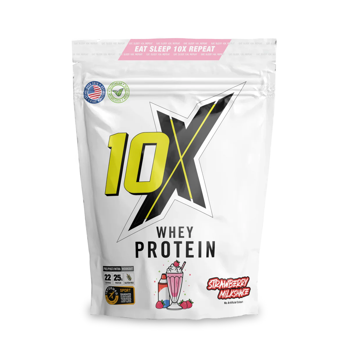 10X Whey Protein - 25g Protein, Low Calorie, Vegetarian, 22 Servings