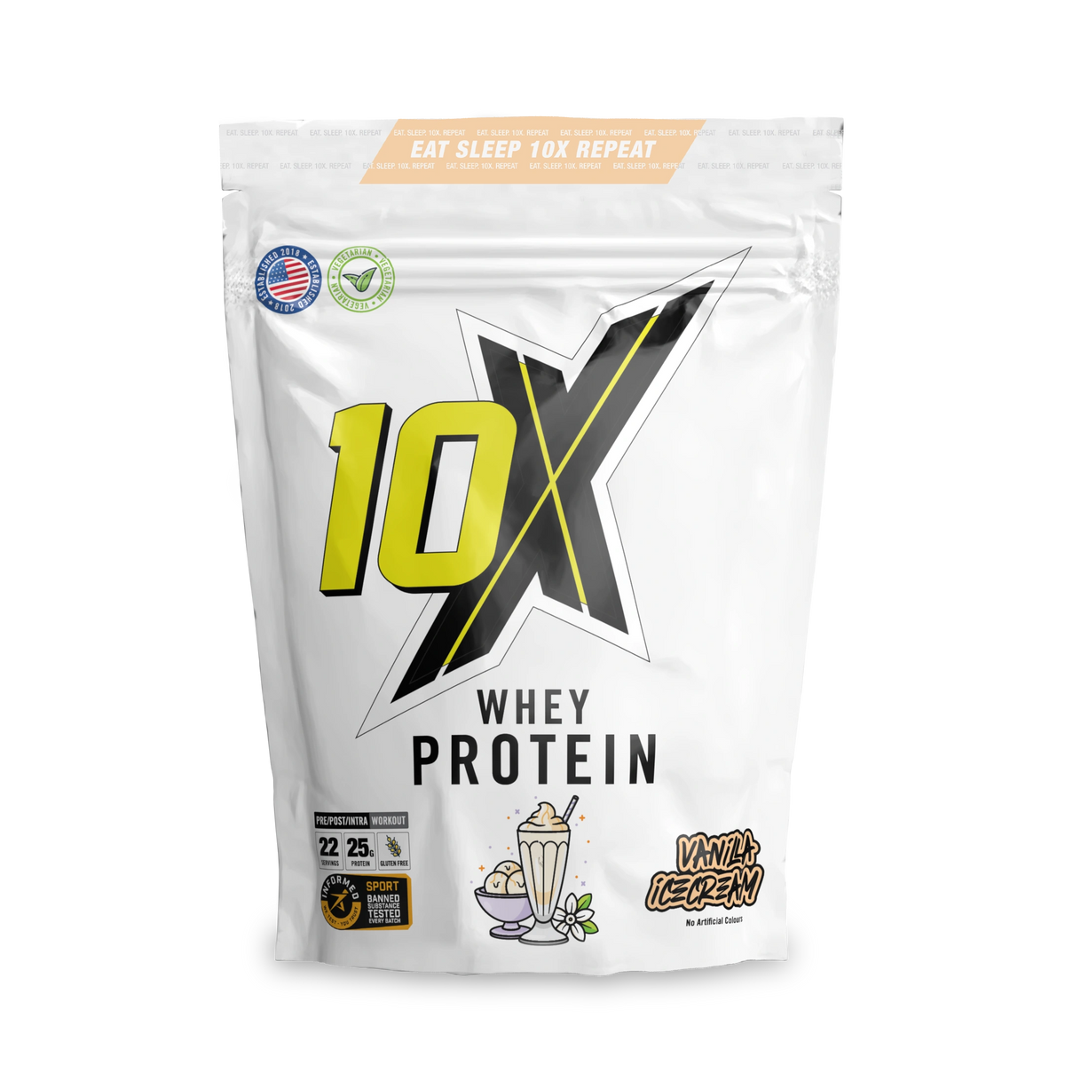 10X Whey Protein - 25g Protein, Low Calorie, Vegetarian, 22 Servings