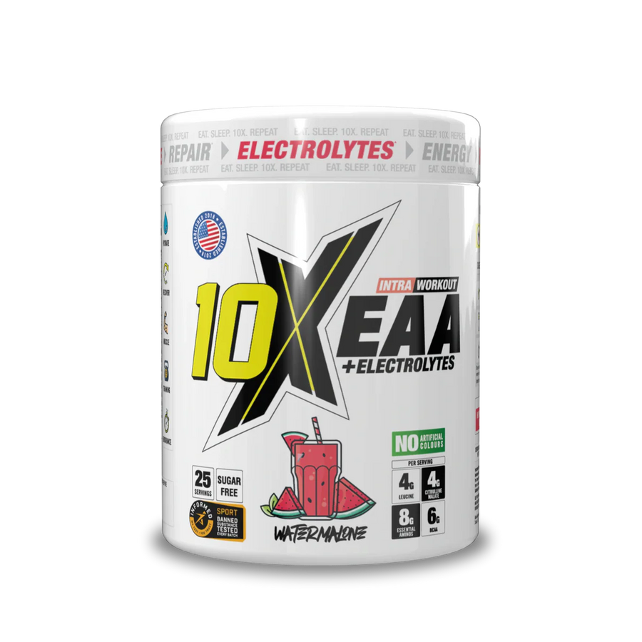 10X EAA with Electrolytes | 9 Essential Amino Acids + B Vitamins | 750mg Electrolytes | 450 gms