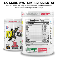 10X EAA with Electrolytes | 9 Essential Amino Acids + B Vitamins | 750mg Electrolytes | 450 gms