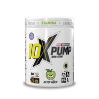 10X Athletic Pump Pre Workout Bundle | Caffeine-Free Non-Stim Formula 600g + FREE Creatine Monohydrate + FREE Neon Shaker | 50 Servings | Muscle Pump & Performance Support