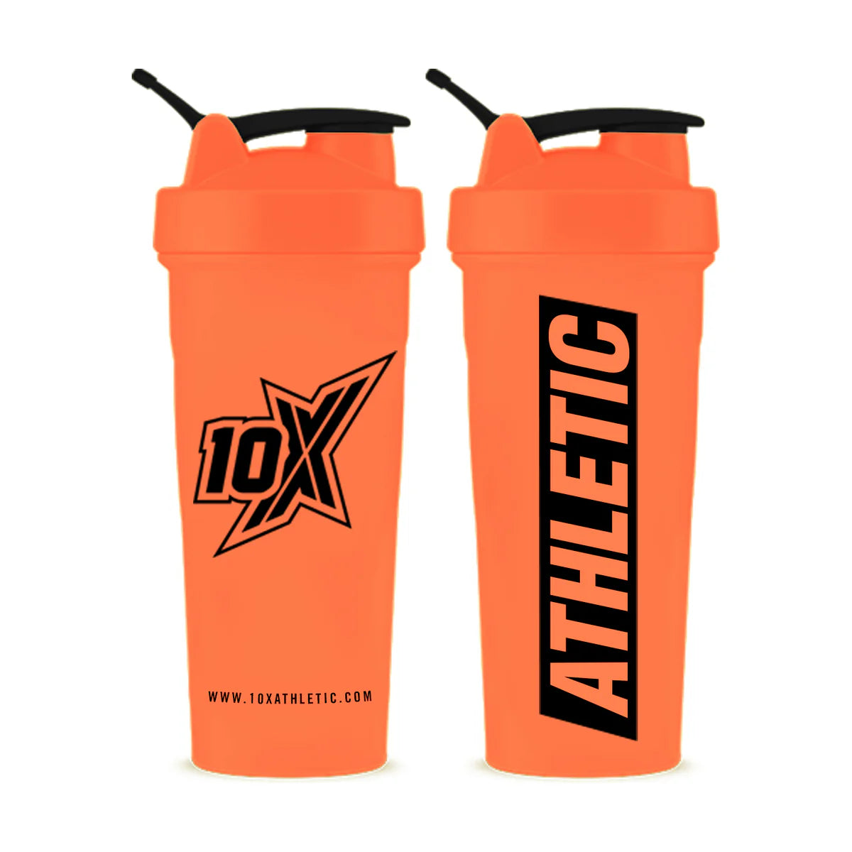 10X Athletic Neon Shaker | 700ml | Mixer Ball Included | Leak-Proof Screw Lid & Flip Cap | BPA-Free | Gym & Protein Shaker Bottle