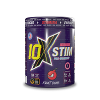 10X Athletic STIM Pre Workout Powder 600g | 400mg Caffeine