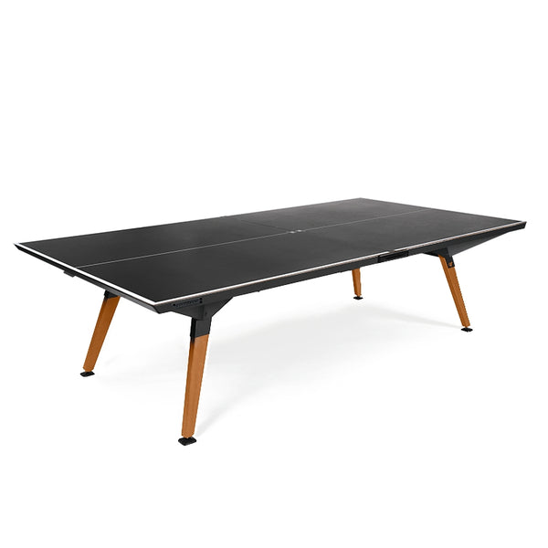 Cornilleau Origin Outdoor Convertible Ping Pong Table | Black Panel with White Lines