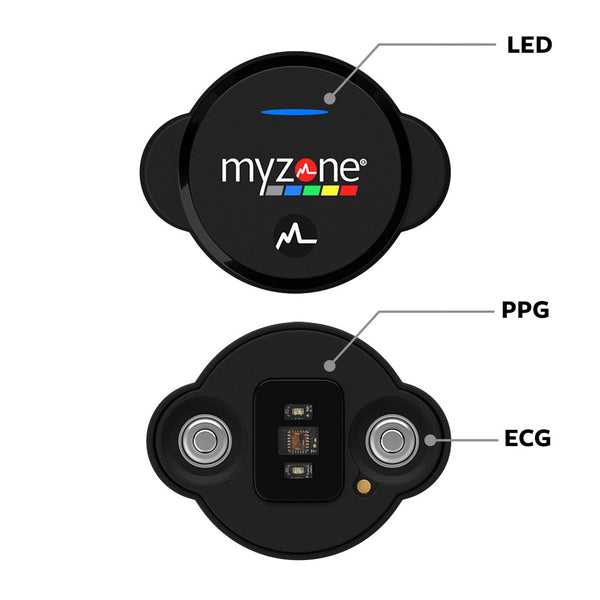 MYZONE MZ Switch Heart Rate Monitor | Chest, Arm & Wrist Wear | Built-in Memory | 6-Month Battery | Waterproof | Gym & Outdoor