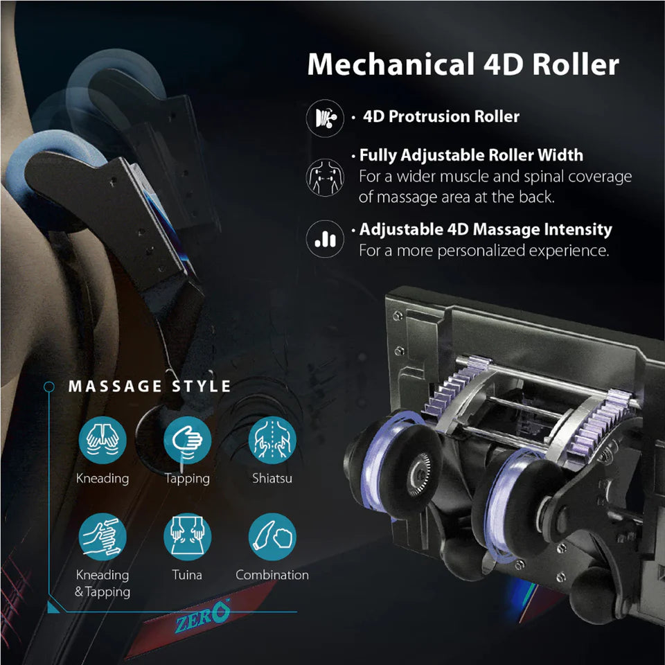 Sereno UR-7 Super Series Massage Chair | 4D, Limbatical Stretch, AI Voice, 24 Programs, Zero Gravity | Dark Brown