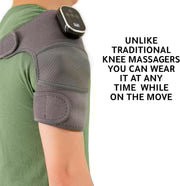 Heat Gen Knee Massager - Infrared Heat Therapy, Vibration, 3 Modes, 360 Anti-Slip - Portable Pain Relief