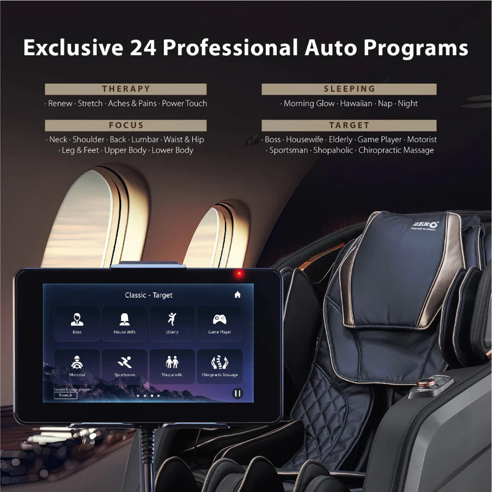 Sereno UR-7 Super Series Massage Chair | 4D, Limbatical Stretch, AI Voice, 24 Programs, Zero Gravity | Dark Brown