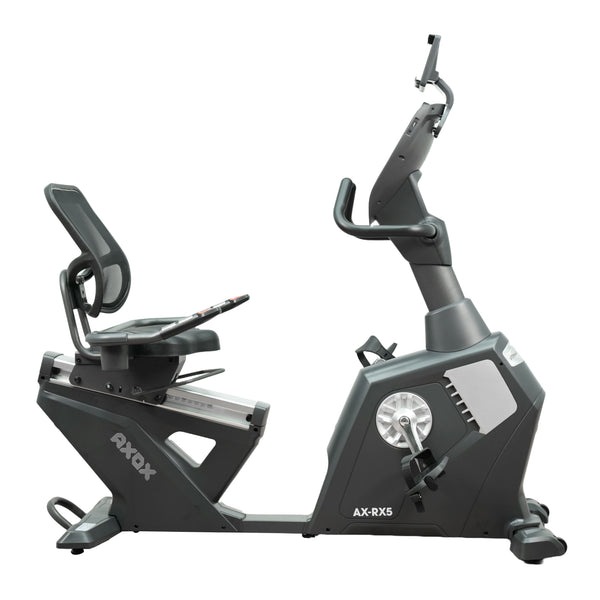 Axox Fitness RX5.0 Recumbent Exercise Bike | 15kg Flywheel | 20 Resistance Levels | Self-Powered