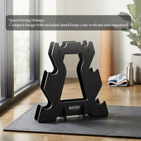 Axox Fitness Neoprene Dumbbell Set with Stand | 3-Pair 19kg | 1.5kg, 3kg & 5kg