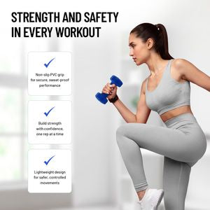Axox Fitness Neoprene Dumbbell | 3kg Pair | Color-Coded | Strength & Rehab