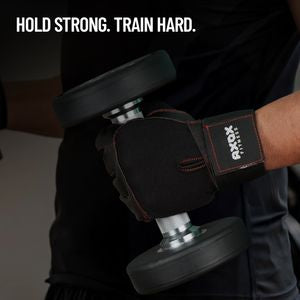 Axox Fitness Premium Leather Weight Lifting Gloves - L
