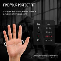 Axox Fitness Leather Fitness Gloves | L | Padded Palm | Wrist Support
