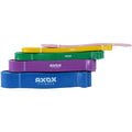 Axox Fitness Resistance Loop Band Set | 5 Levels | Latex | Door Anchor & Foam Grips