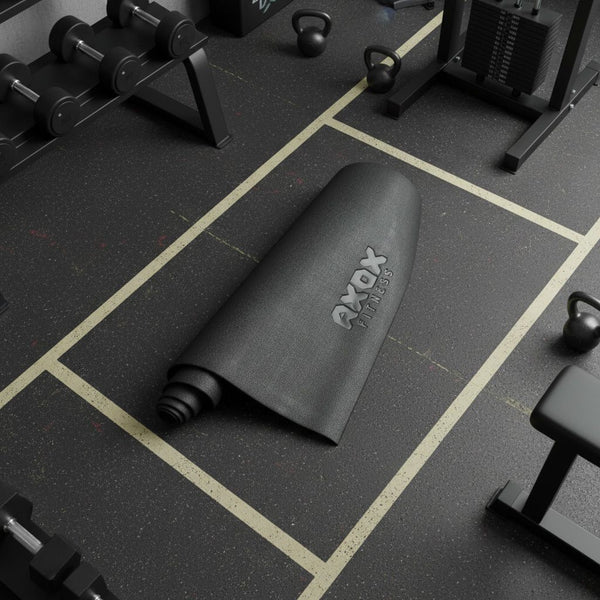 Axox Fitness Non-Slip Fitness Equipment Floor Mat | Black | Small