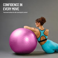 Axox Fitness Anti-Burst Gym Ball 55cm – PVC Exercise Ball for Core, Yoga & Rehab